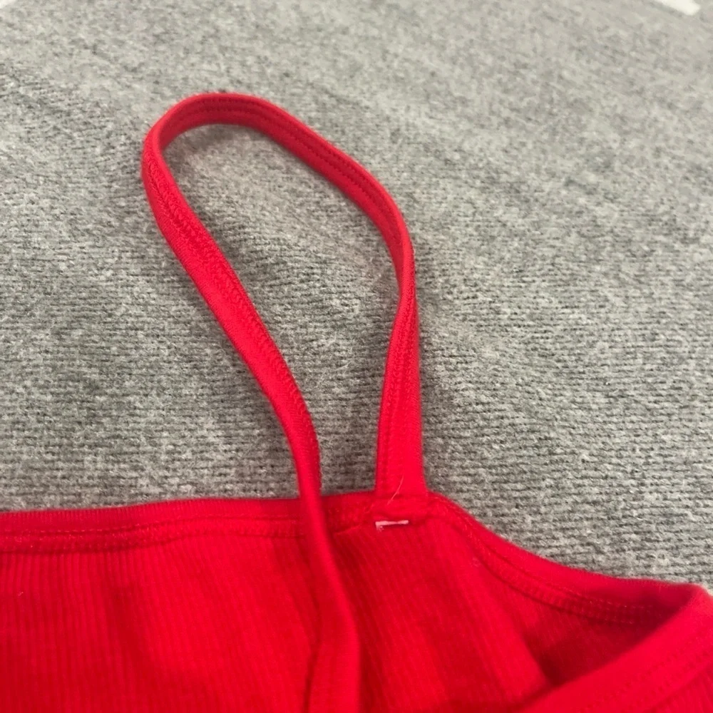 TNA Vibrant Red Ribbed Top - Picture 6 of 7
